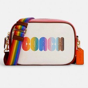 NWT Coach Purse Mini Jamie Camera Bag With Rainbow Coach Bag Coach Crossbody